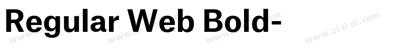 Regular Web Bold字体转换